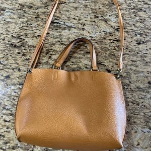 Free people light brown purse